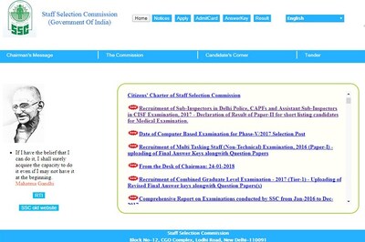 SSC SI Delhi Police, CAPFs and ASI CISF Paper-II Exam Results 2017 Declared; Check Now!