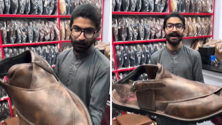 This Giant Handmade Chappal Reminds Desis Of 'The Great Khali'