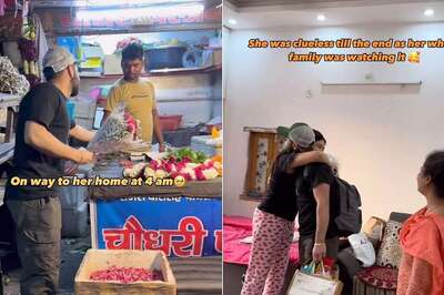 Man Travels to India From Canada, Surprises Girlfriend on Birthday At Her Home