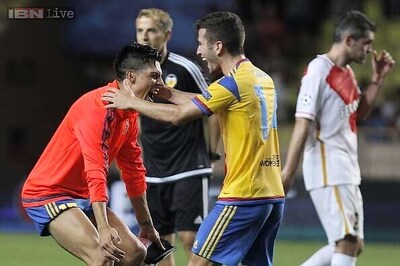 Valencia beat Monaco in Champions League playoff; Malmo oust Celtic