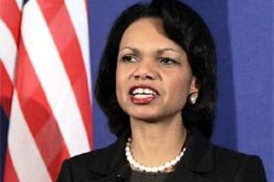 Rice praises Mush, pushes for elections