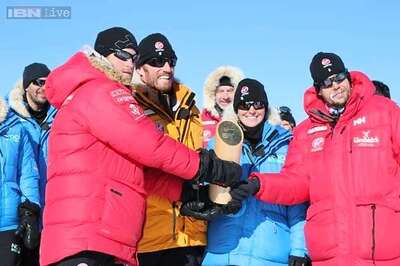 Prince Harry, trek teams reach the South Pole