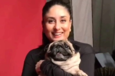 Kareena Kapoor Khan Shoots With Her Dog leo, See Pic