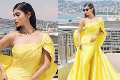 Mouni Roy Looks Like a Ray of Sunshine in a Serene Yellow Gown; Check First Look Photos from Cannes 2023