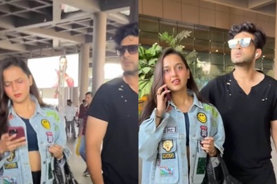 Tejasswi Prakash, Karan Kundrra Twin in Black as They Get Spotted at Airport, Fans Call Them ‘Cuties’; Watch