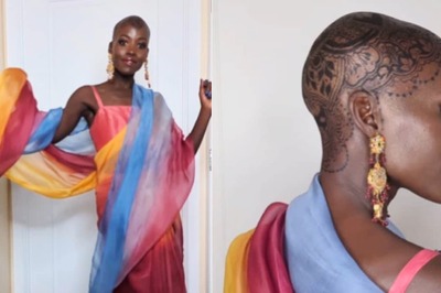 Oscar-Winner Lupita Nyong’o Channels Her Inner Desi Girl While Flaunting Henna Tattoo on Shaved Head