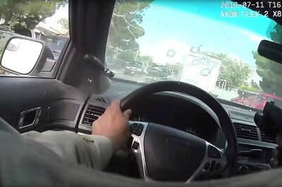 Vegas Bodycam Footage Shows Officer Fire Through Windshield in Car Chase