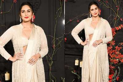 Sonakshi Sinha-Zaheer Iqbal Wedding: Huma Qureshi Is A Beautiful Vision in White Saree at the Reception