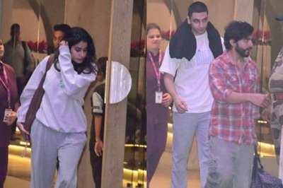 Janhvi Kapoor, Shikhar Pahariya Make 1st Appearance After Actor Confirms Dating On Koffee With Karan