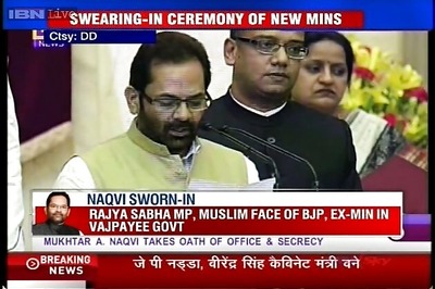 Second Muslim minister, Mukhtar Abbas Naqvi makes a comeback