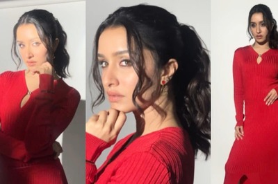 Shraddha Kapoor Sets New Chic Fashion Trend In A Ribbed Red Bodycon Dress