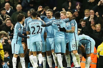 EPL: Gael Clichy, Sergio Aguero Score as Manchester City Beat Burnley 2-1