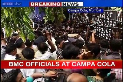 Live: BMC officials return to Campa Cola society to carry out eviction