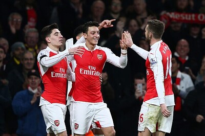 Arsenal go top of EPL table after a 2-0 win against Bournemouth