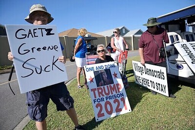 Gaetz, Greene Take Mantle Of Trump's Populism At Rally