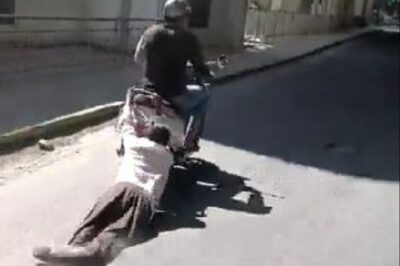 Bengaluru: In Shocking Video, Elderly Man Seen Dragged by Two-Wheeler; Driver Detained | WATCH