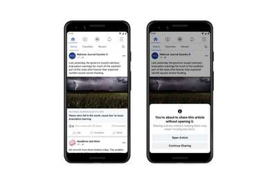 Facebook Testing 'Read First' Prompts To Make You Read Articles Before You Share Them