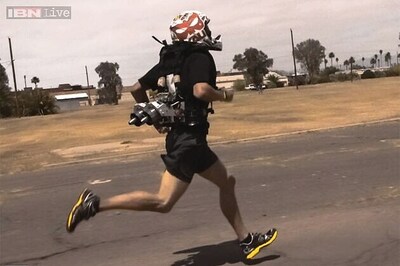  4-Minute Mile: A jetpack that allows wearers to run faster
