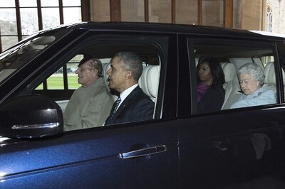 Obama Driven by Britain's 94-Year-Old Prince Philip