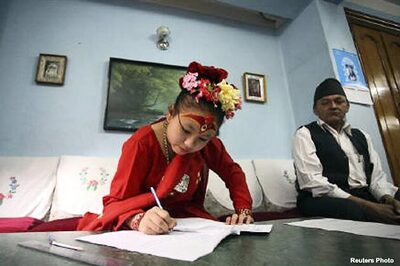 Nepal living goddess eyes a banking career