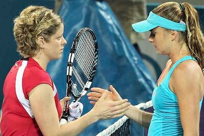 Injury forces Clijsters to quit Brisbane SF