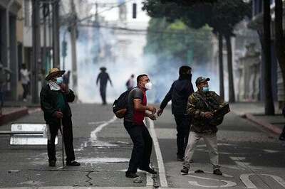 Ex-soldiers Protest In Guatemala To Get Civil War Payment