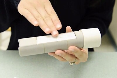Now, a flashlight powered by heat from your hand