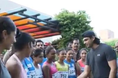 Neeraj Chopra Greets Budding Athletes at 36th National Games