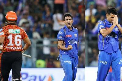MI vs SRH: After Missing Out on Travis Head Twice, Anshul Kamboj Cleans Up Mayank Agarwal to Grab His Maiden IPL Wicket