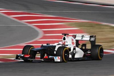 Kobayashi sets fastest lap to close F1 test