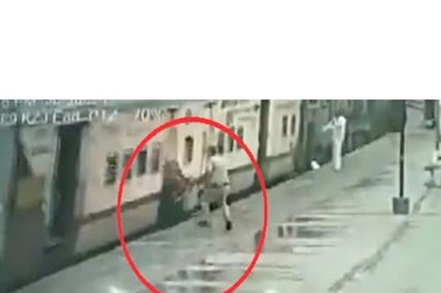RPF Constable Saves Woman From Being Run Over By Train, Video Goes Viral