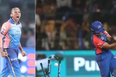 WATCH: MI's Shabnim Ismail Castles DC Opener Shafali Verma to Bag the First Wicket of WPL 2024