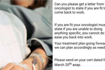 Woman With Stage 4 Cancer Asked to Come Back to Work, Manager's 'If You Are Fit' Email Goes Viral