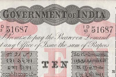 Rare Pair Of 10-Rupee Banknotes From 1918 Shipwreck To Be Auctioned In London