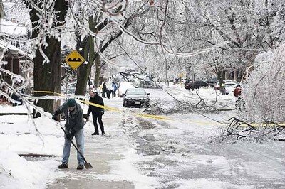 Ice storm leaves 500,000 without power in US , Canada