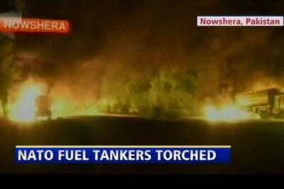 50 NATO tankers torched in new attack in Pak