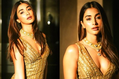 Sexy! Pooja Hegde Flaunts Her Curves In A Golden Dress, Hot Photos Go Viral; See Here