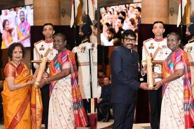 Cine Stars Vyjayanthimala, Chiranjeevi, Late Justice M Fathima Beevi Conferred Padma Awards