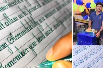 'Handwriting So Beautiful': Class 8 Student's Calligraphy Leaves Internet In Awe