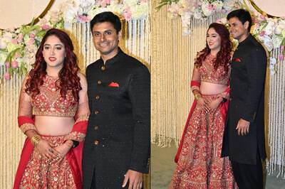 Ira Khan And Nupur Shikhare Stick To The Classic Combination Of Red And Black For Their Reception, Watch Video