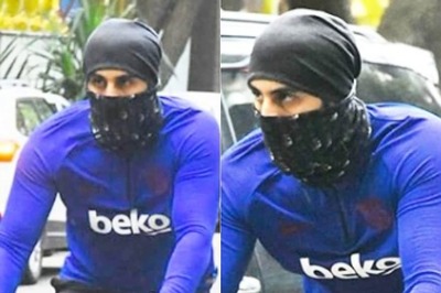 In Pics: Ranbir Kapoor Goes Incognito For Bicycle Ride in Mumbai, Gets Papped