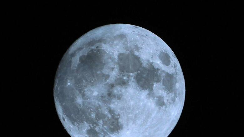 Rare Super Blue Moon Lights Up Indian Sky, Stunning Visuals Surface | WATCH