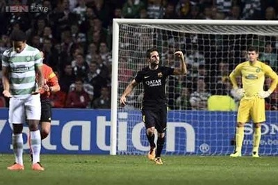Late Fabregas strike earns Barcelona 1-0 win over Celtic