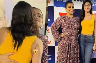 Ananya Panday Kisses Vidya Balan, Poses For Pics Together; Paps Tease 'Call Aditya Roy Kapur'