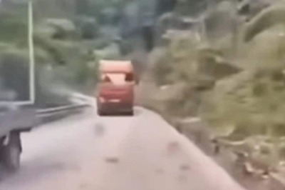 Watch: Driver Cheats Death With His Quick Thinking On Hilly Road