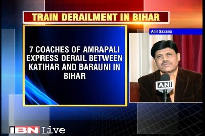 7 coaches of Amrapali Express derail between Katihar and Barauni in Bihar, no casualties reported