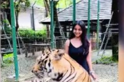 Telugu Actress Ananya Nagalla Caresses A Tiger In A Park, Video Goes Viral