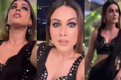 Sexy! Nia Sharma Goes Bold In Sizzling Black Saree, Plunging Blouse On Diwali, Video Goes Viral; Watch