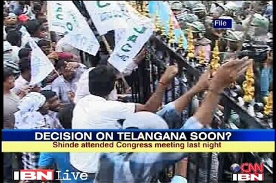 Telangana: Shinde meets President, decision soon
