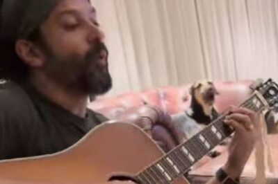Farhan Akhtar Plays Guitar and Sings With His Dogs In Adorable Video, Mrunal Thakur Wants To Join Them Too